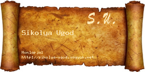 Sikolya Ugod névjegykártya